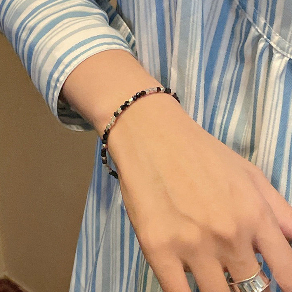 Crystal Stitching Small Pieces Of Sier High-grade Necklaces