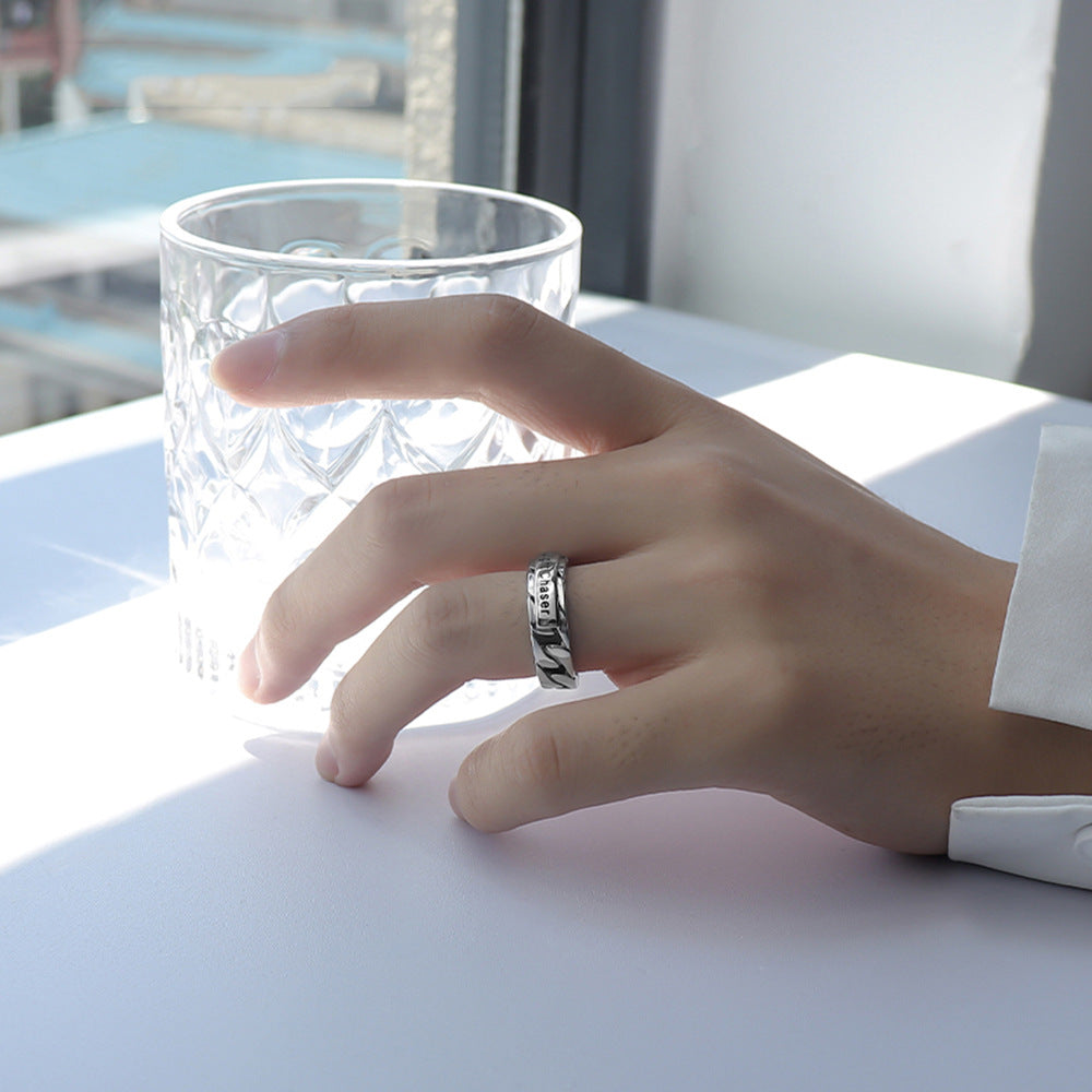 Men's Trendy Personalized Index Finger Little Korean Fashion Rings