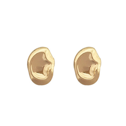 Women's Sier Needle Metallic Irregular Geometric Ear Earrings