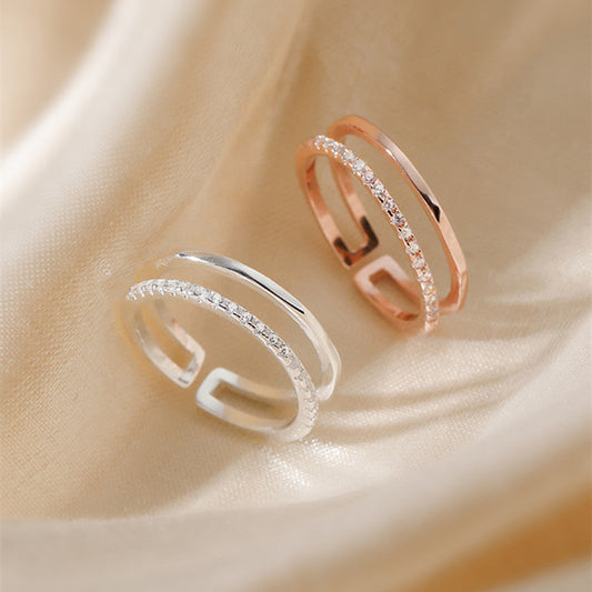 Female Cold Style Fashion Personality Dual Rings