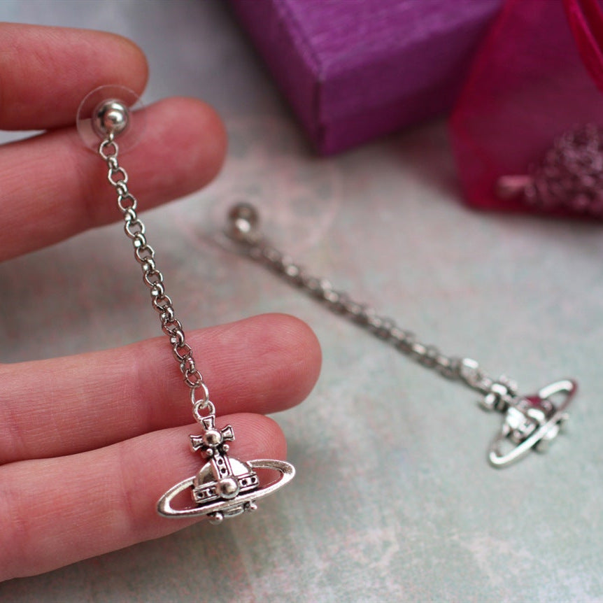 Super Anime Peripheral Simple Saturn Ufo Earrings