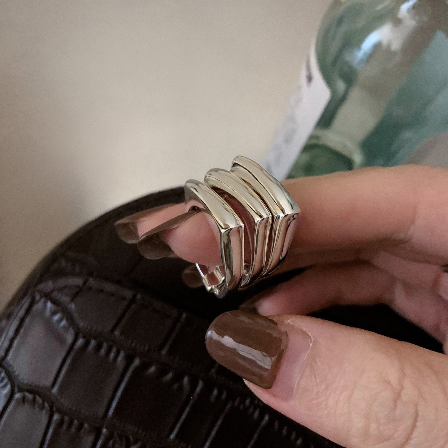 Sier Personalized Female Retro Fashion Elegance Hip Hop Rings