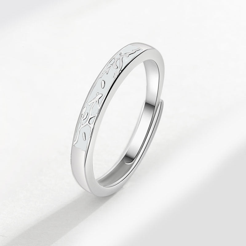 Women's & Men's And Fish Couple One Pair Niche Open-end Personality Rings