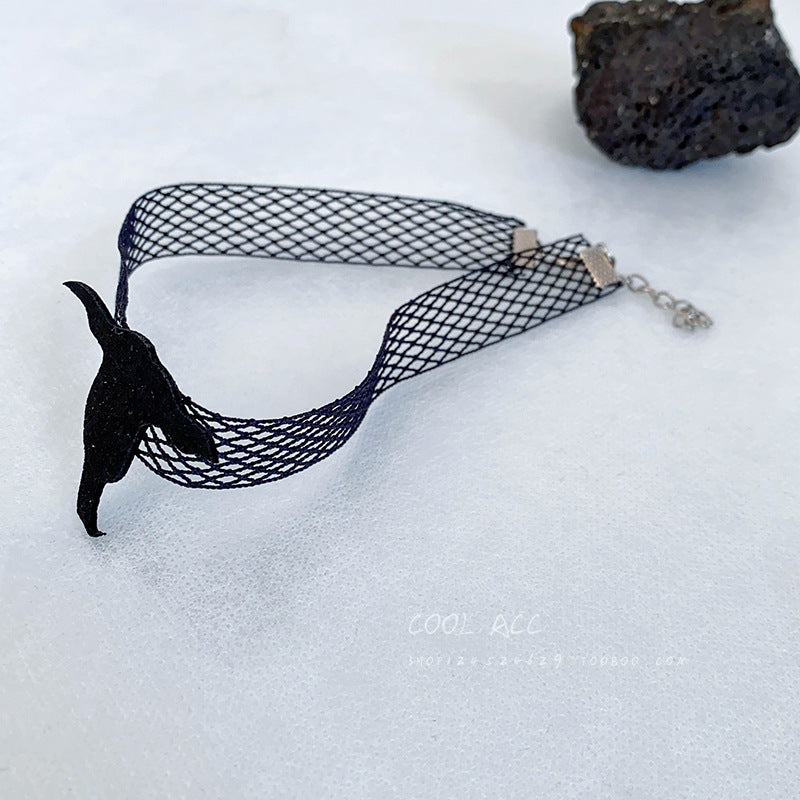 Series Mesh Hat Bat Trendy Hot Dark Necklaces