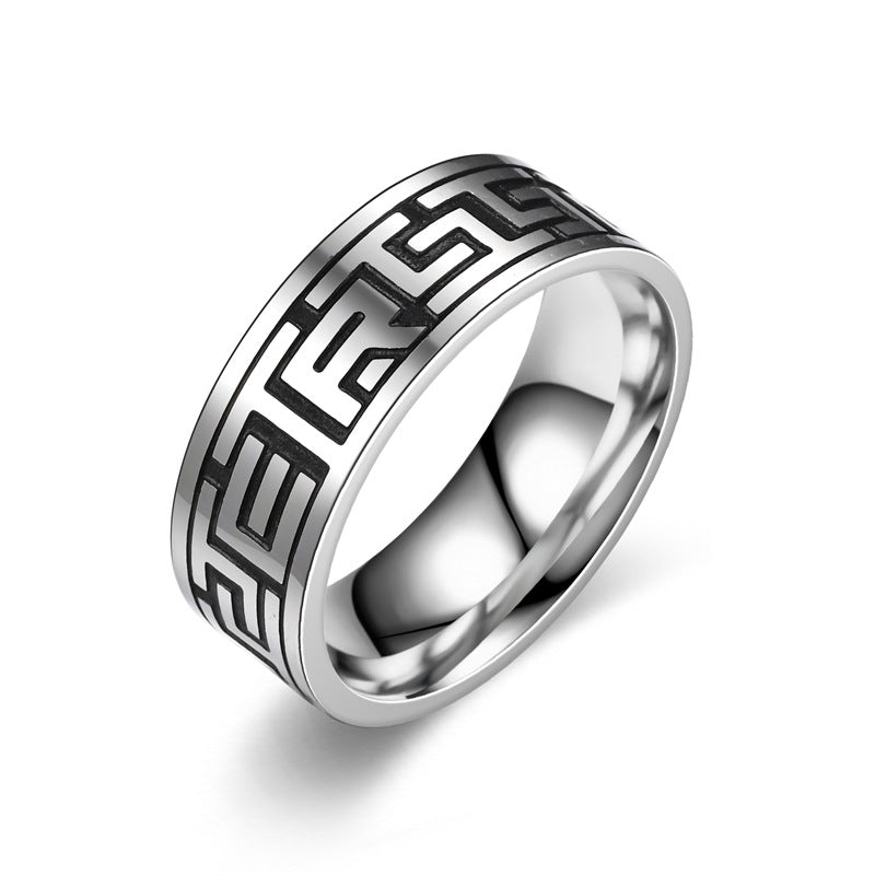 Men's Style Hand Jewelry Handsome Trendy Fashionable Rings