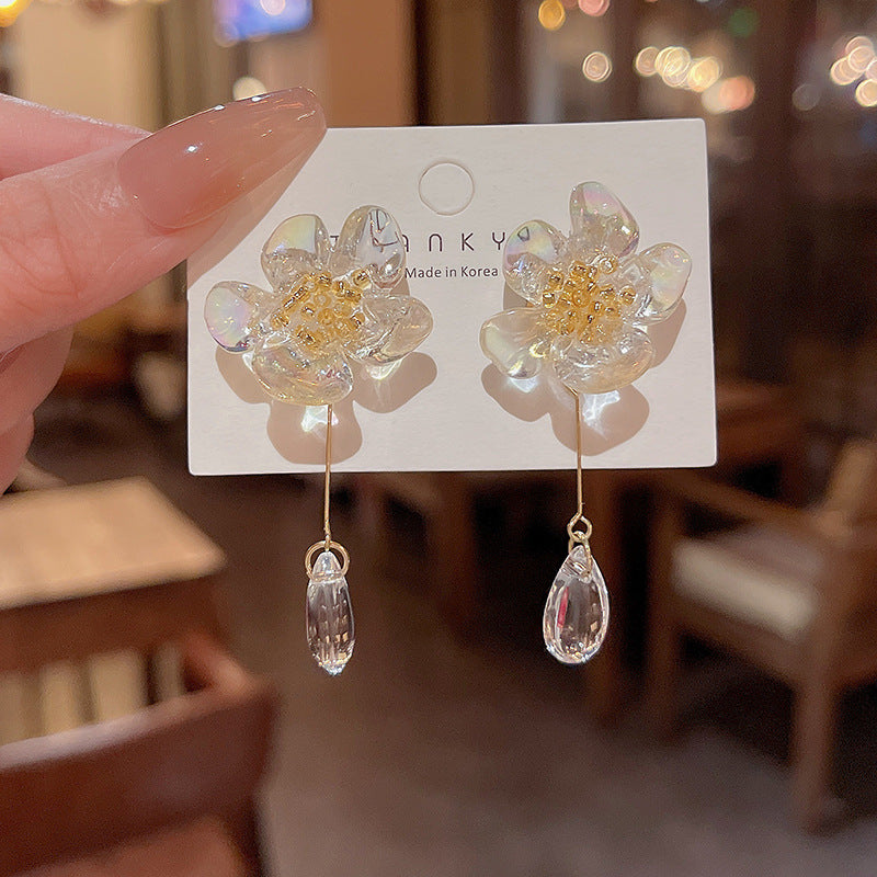 Women's Needle Light Luxury Minority Long Tassel Earrings