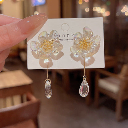 Women's Needle Light Luxury Minority Long Tassel Earrings