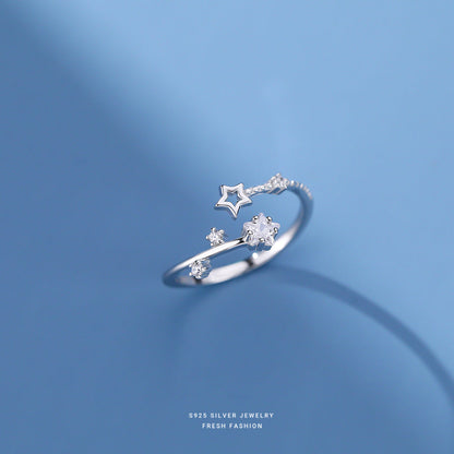 Five-pointed Star Female Fashion Personalized Minority Rings