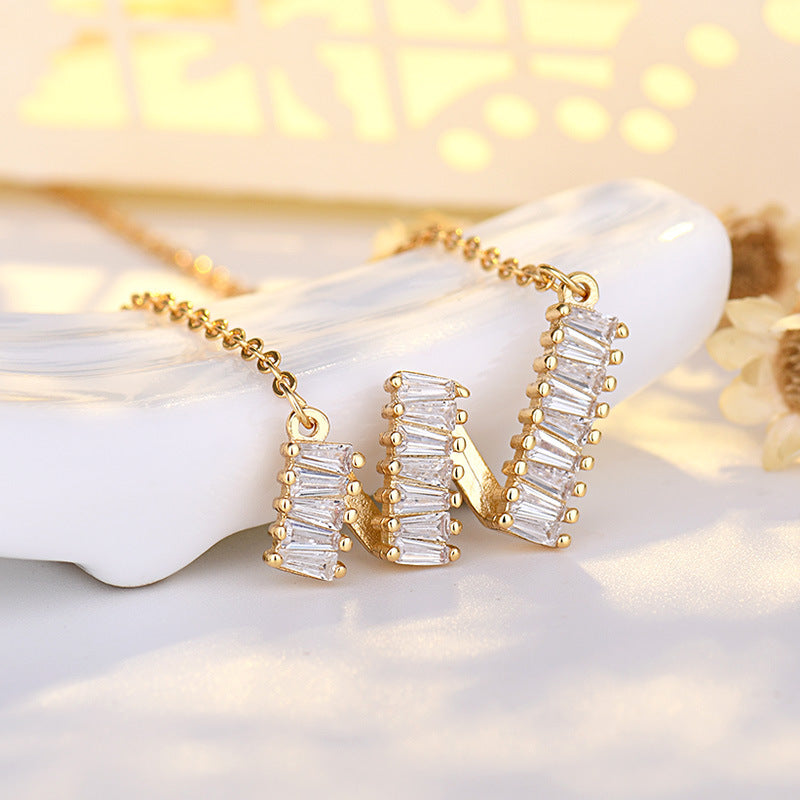 Elegance Retro Temperament Wave Zircon With Necklaces