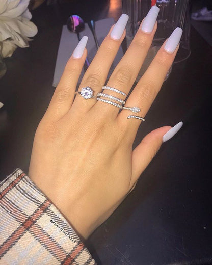 Diamond Female Three-line Coiling Gang Drill Rings