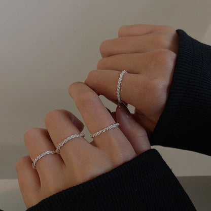 Female Design Starry Sky Sparkling High-grade Rings