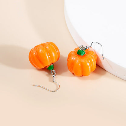 Mori Style Fruit Cartoon Mangosteen Banana Earrings