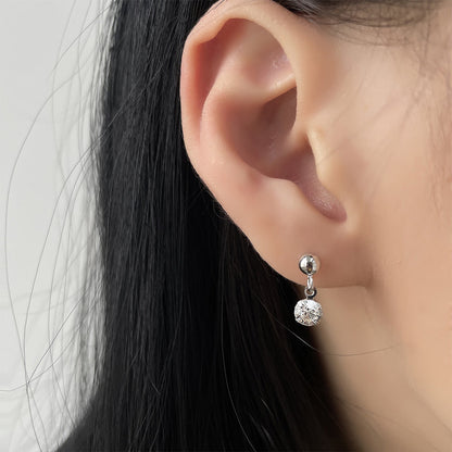 Cute Mini Single Diamond Beads Bean-shaped Rings