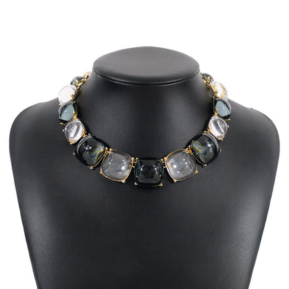 Fashion Jelly Female Boho Geometric And Necklaces