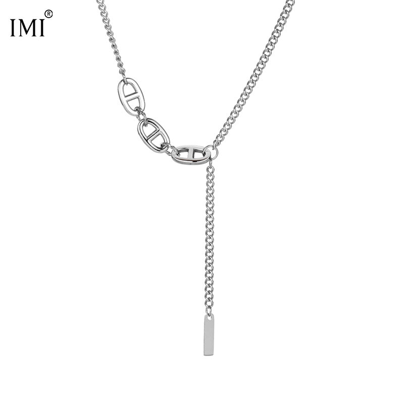 Men's Titanium Steel Sweet Cool Trendy Design Sense Niche Necklaces