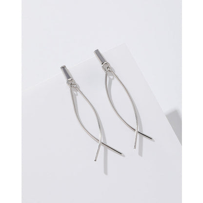 Women's Cross Tassel For Light Luxury Minority Earrings