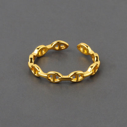 Hollow Style Open Personalized Elegant Geometric Rings