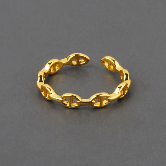 Hollow Style Open Personalized Elegant Geometric Rings