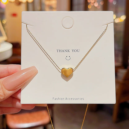 Style Love Titanium Steel Colorfast Sweater Necklaces