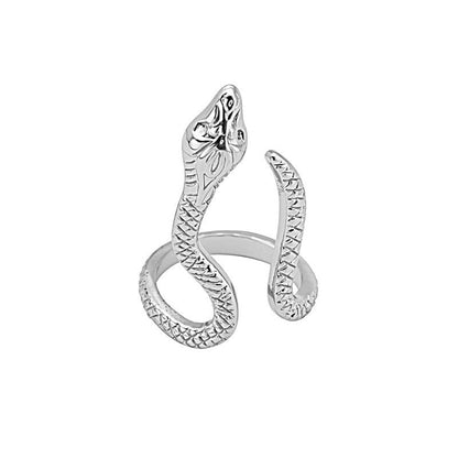 Collection Snake-shaped Animal Open Geometric Retro Rings