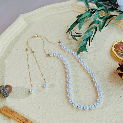 Women's Pull-out Pearl For Design Simple Temperamental Necklaces