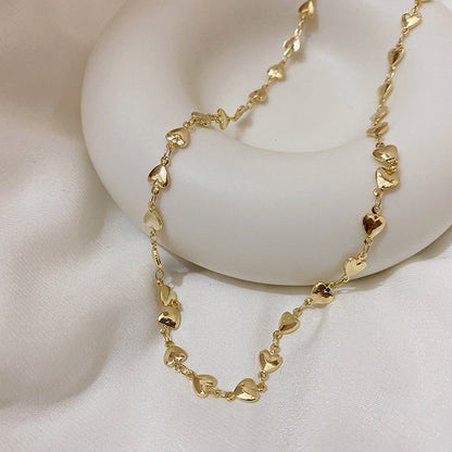 Transparent Bear Metal Smiley Pendant Female Necklaces