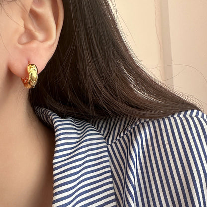 Rhombus Niche Design High-grade Light Luxury Earrings