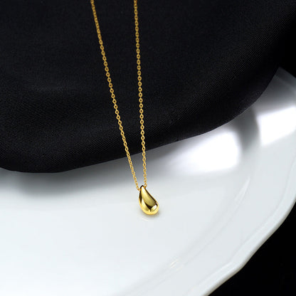 Titanium Steel No Fading Raindrop Female Necklaces