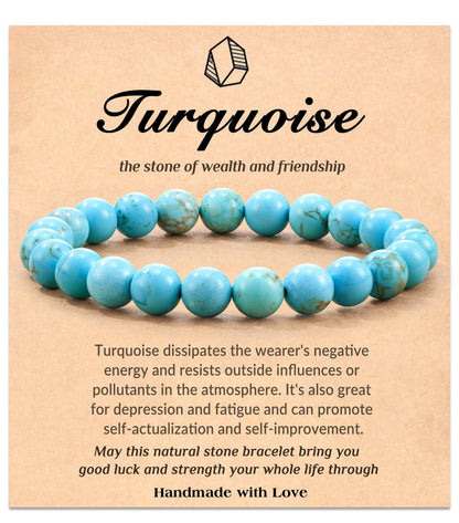 Tourmaline Beads Magnetic Field Pendant Pink Bracelets