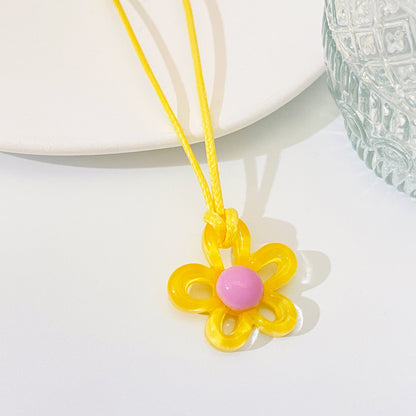 Personality Style Colorful Flower Fashion Creative Necklaces