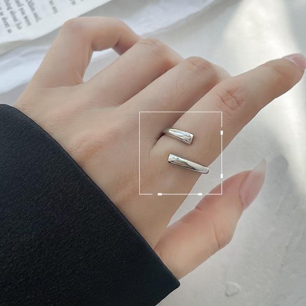 Fashion And Personalized Street Sier Opening Rings