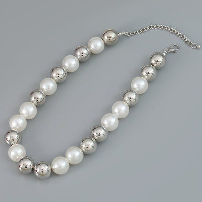 Women's Neck Accessories Fashion Style Round Beads Necklaces