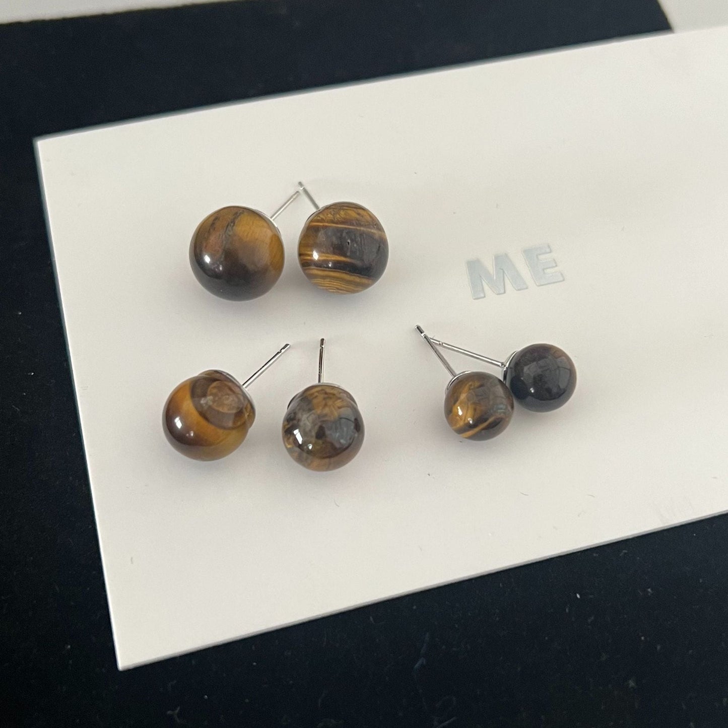 Women's Tigereye For Niche Design Simple Daily Earrings