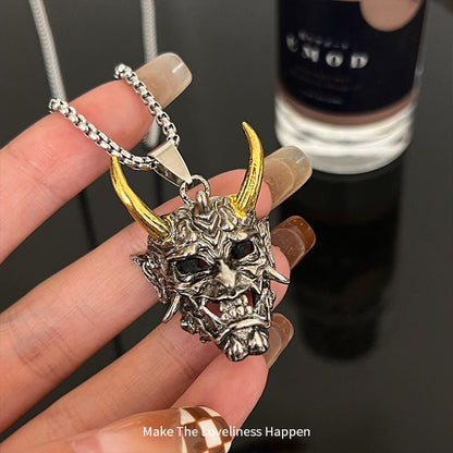 Men's Mask Pendant Hip Hop Cool And Unique Necklaces