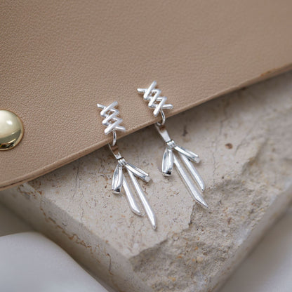 Ribbon Bow Female High Sense Back Hanging Rings