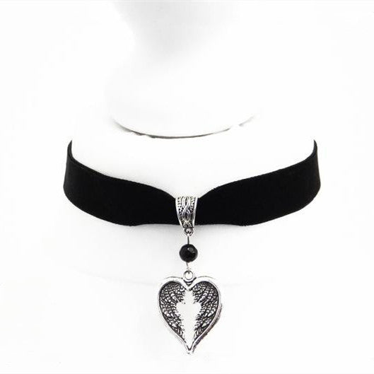 Retro Alloy Fashion Angel Wings Pendant Necklaces