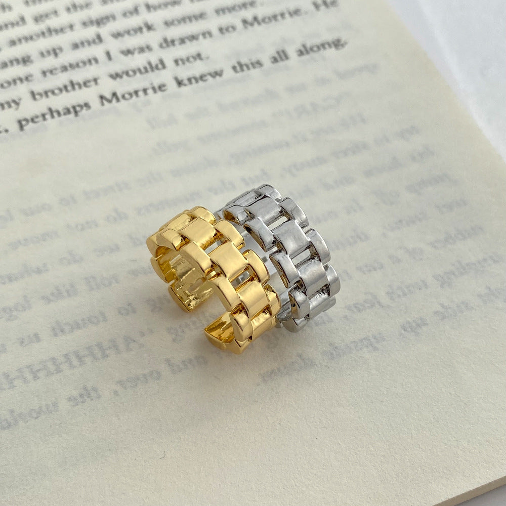 Female Opening Adjustable Cold Style Daily Copper Rings