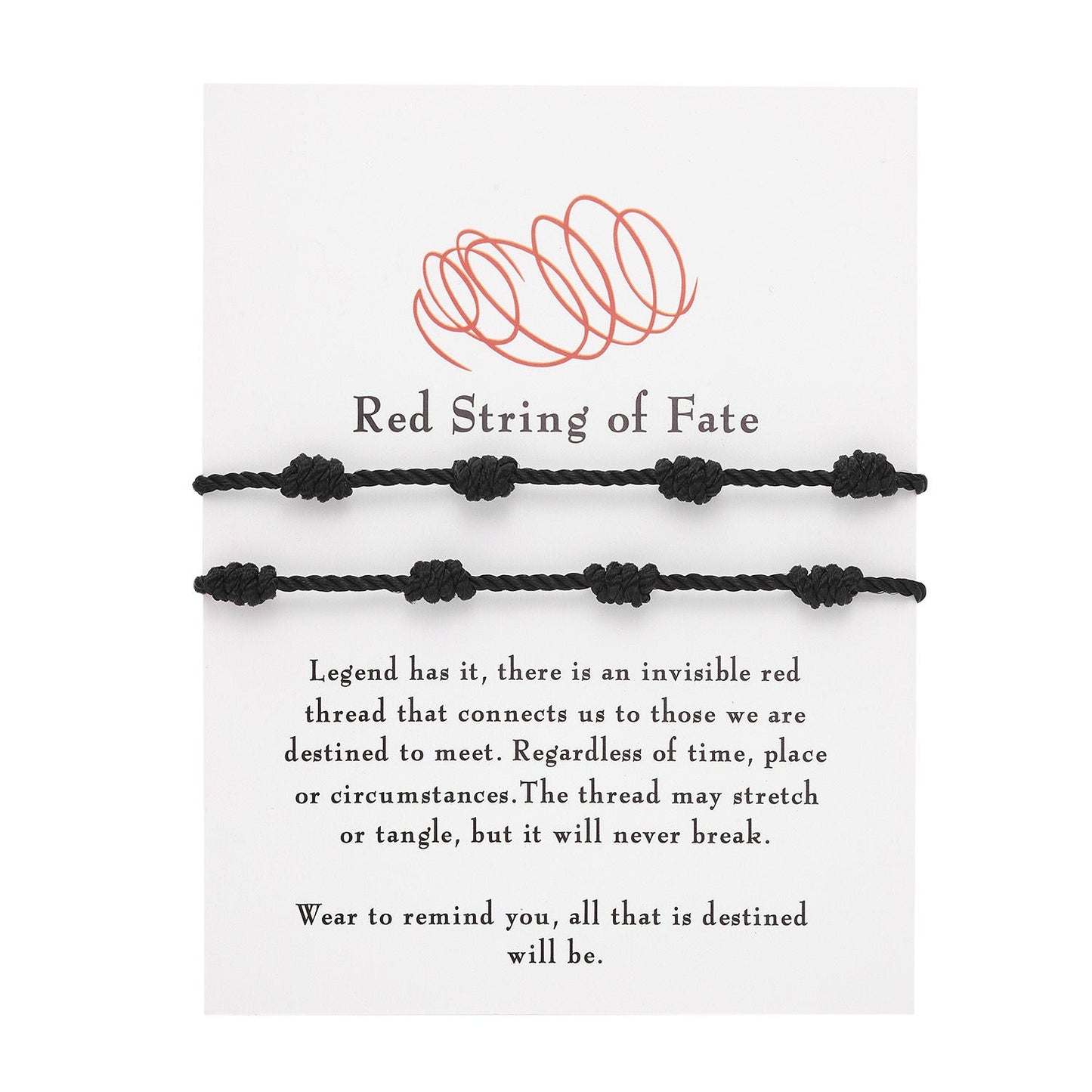 Knots Red Rope Woven Length Adjustable Bracelets