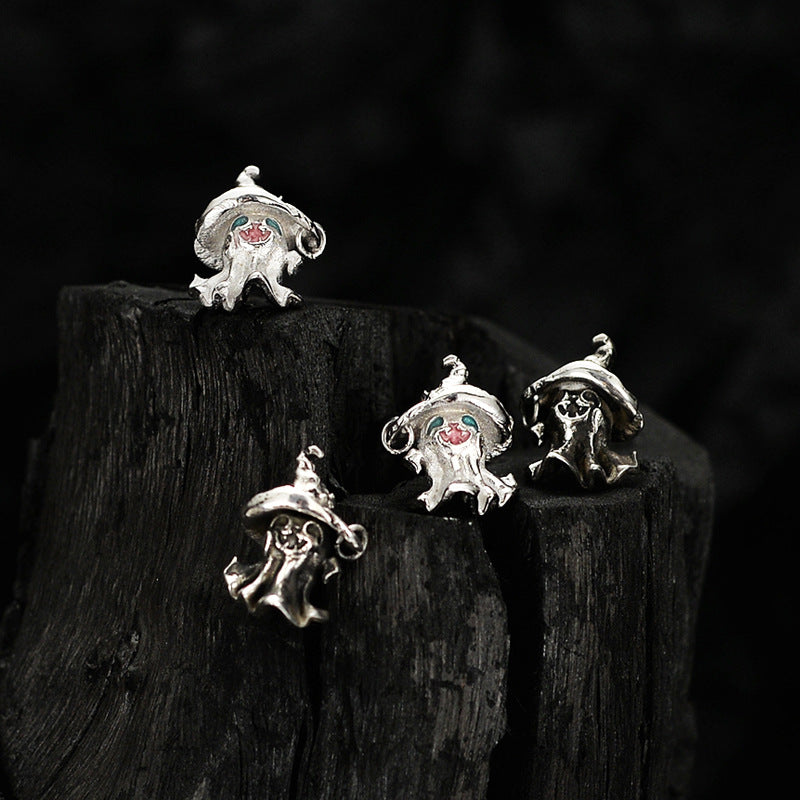 Wizard Hat Funny Ghost Series Niche Rings