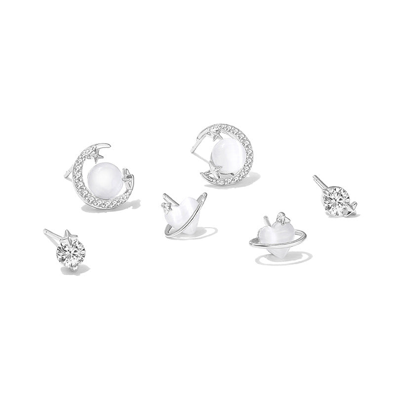 Women's Niche Design Elegant Heart Sleeping No Need To Earrings