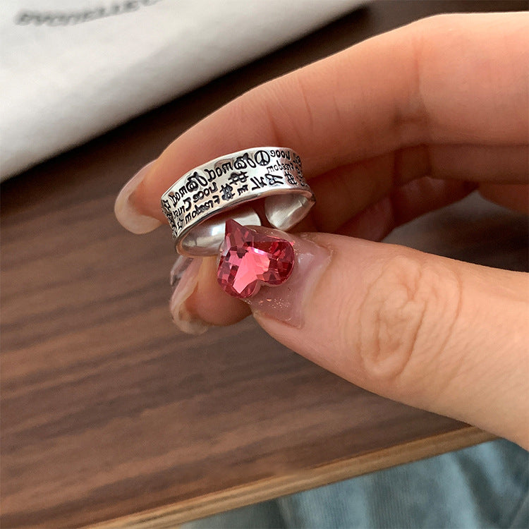 Metal Open Suit Female Design Sense Rings