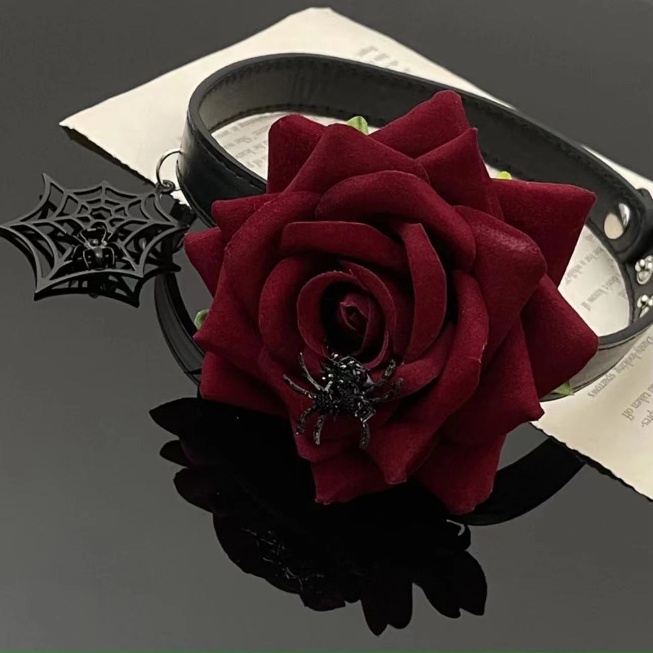 Super Fairy American Red Rose Vintage Necklaces