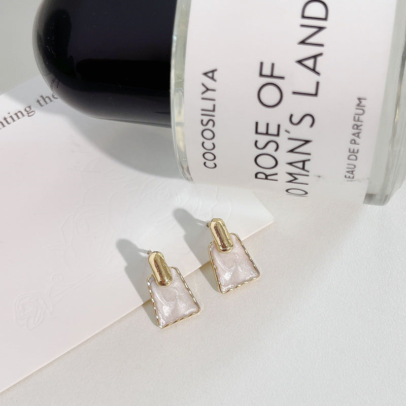 Needle Drop Oil Niche Design Female Simple Earrings