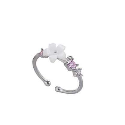 Design Small Fresh Diamond Simple Korean Style Sweet Mori Rings