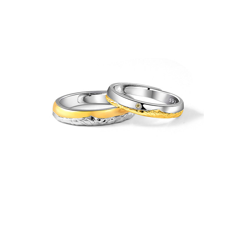 Women's & Men's Pair Fashion Creative Valentine's Day Gift Light Luxury Rings