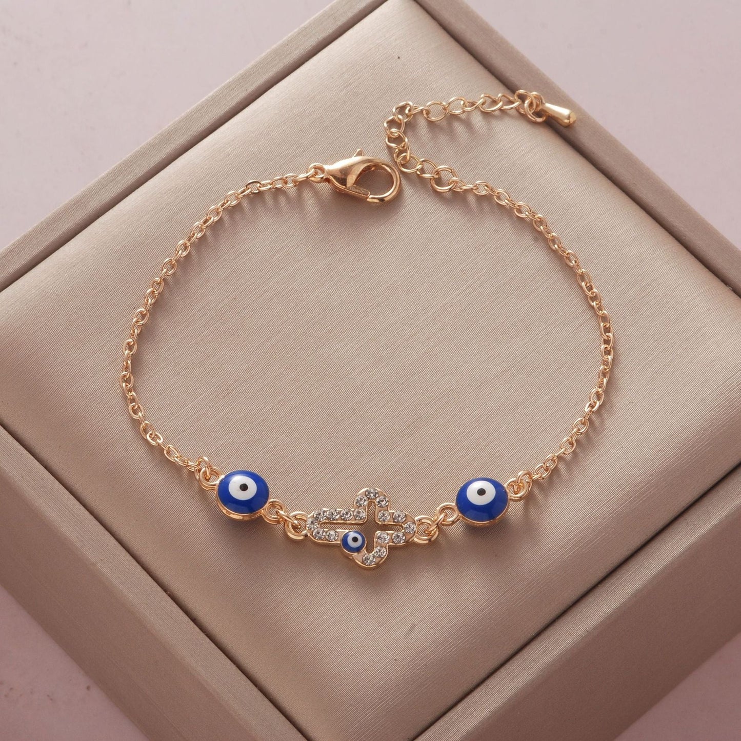 Women's Electroplated Devil's Eye Four-leaf Clover Fashion Bracelets