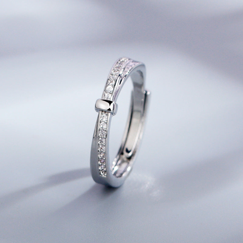 Women's & Men's And One Pair Minority Simple Interwoven Rings