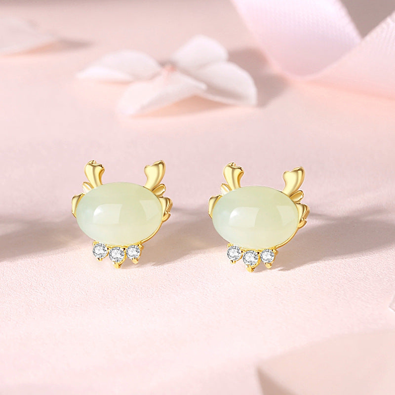 Heart Sterling Sier Peach Lucky Cute Dragon Life Necklaces