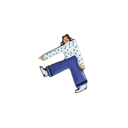 Women's Painted Design Personality Creative Funny Quirky Contrast Color Villain Rings