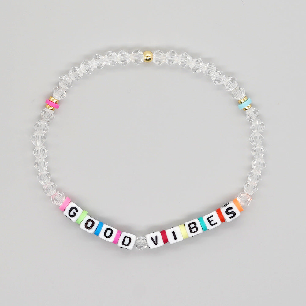 Beads Colorful Polymer Clay Crystal Handmade Bracelets